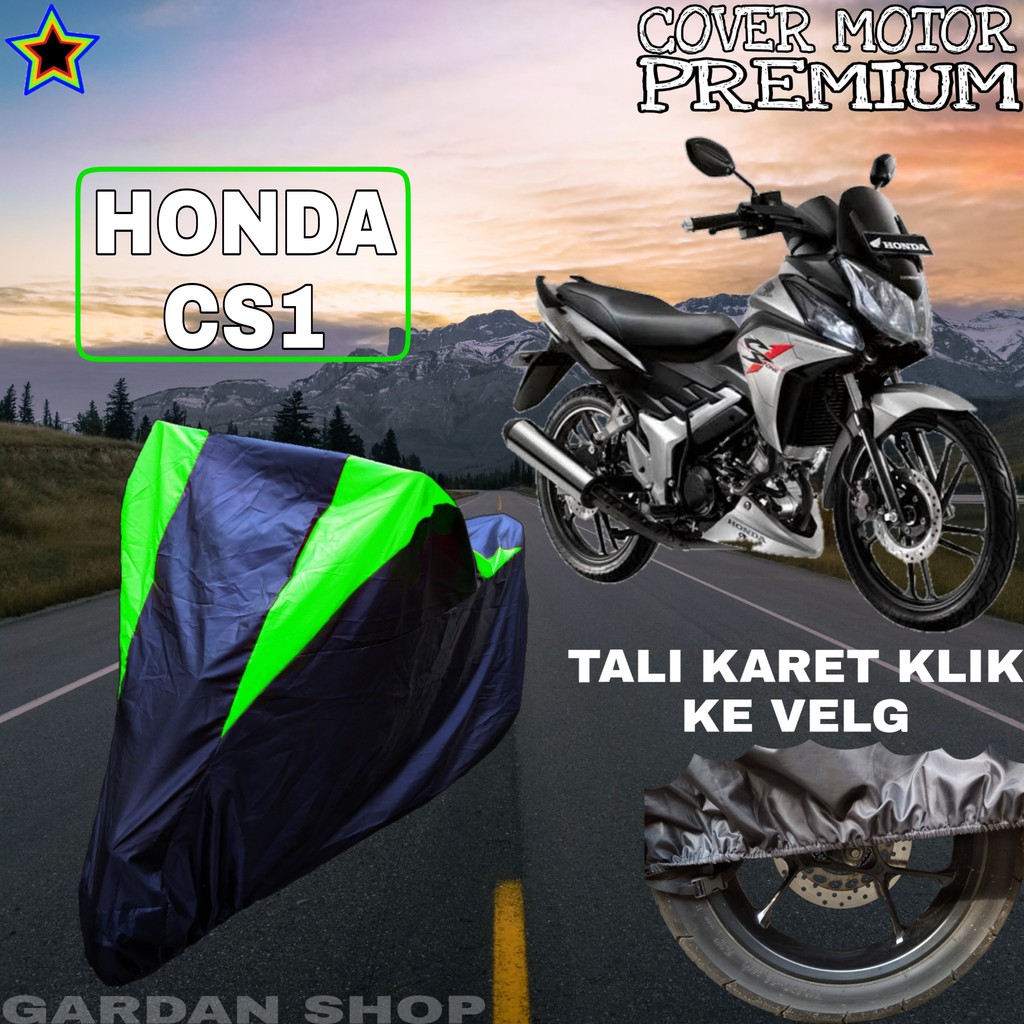 Sarung Motor HONDA CS1 Hitam HIJAU Body Cover Penutup Pelindung Motor Honda Cs1 PREMIUM