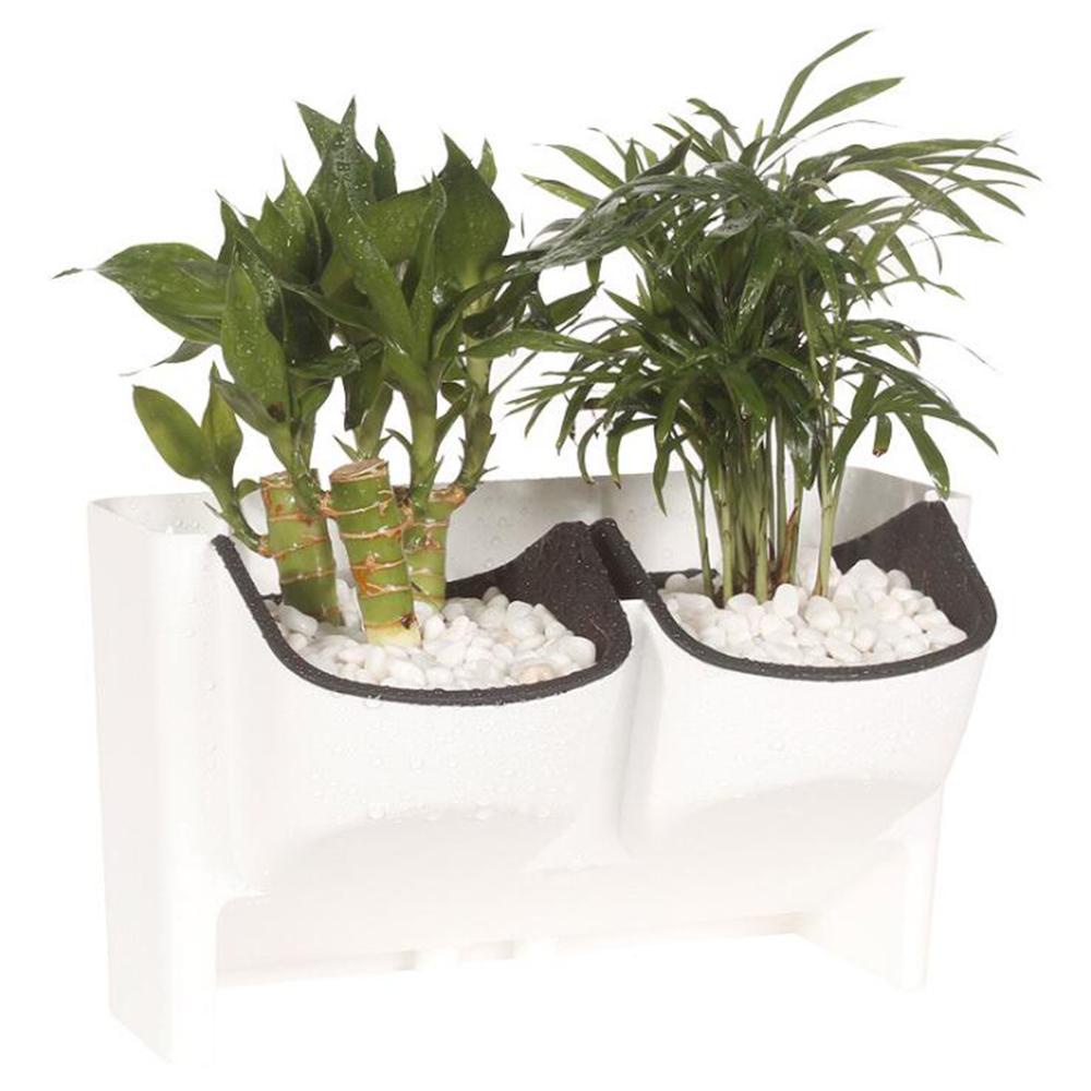 NICKOLAS1 Pot Bunga Vertical Dekorasi Rumah Stackable Planter