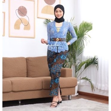 Set Kebaya Bali Kutubaru Semi Italy Muslim | Kebaya Hijab Murah