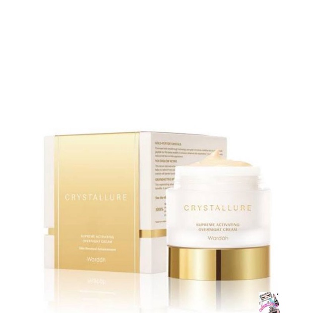 ☃Cutezz_Ching1☃Wardah Crystallure Supreme Activating Overnight Cream 50g