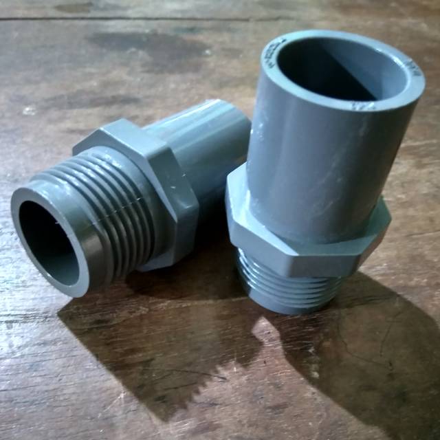 Sok Drat Luar Pipa PVC 1x3/4 inch