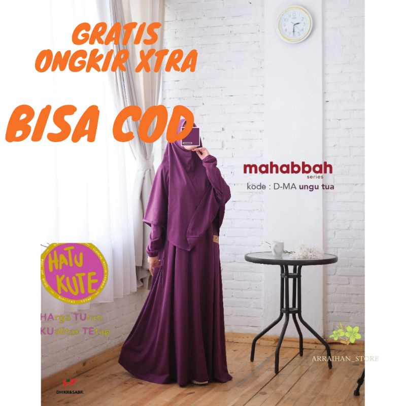 Gamis Syar'i Premium Dhikr And Sabr Mahabbah Series Unggu Tua