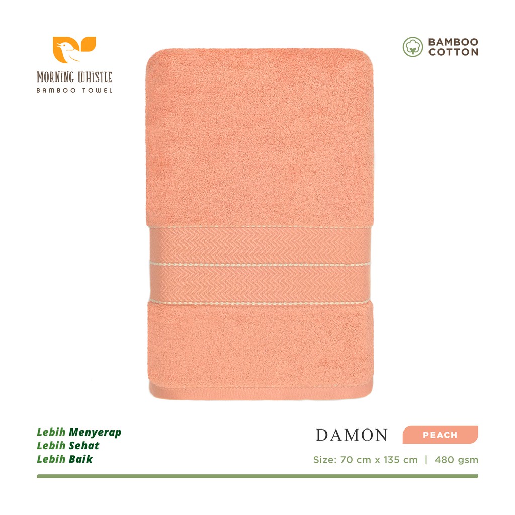 ORIGINAL | Terry Palmer Morning Whistle Bamboo Damon Handuk Mandi Dewasa 70 x 135 cm