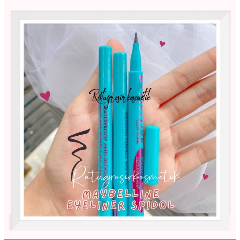 [ECER] EYELINER / EYE LINER MAYBELLINE NEW YORK VOLUME EXPRESS 24H WATERROOF COVER BIRU/UNGU/KUNING