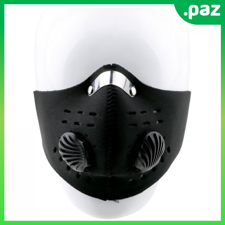 Masker Motor Filter Half Face Cover Air Breathing Filter Elastis Anti Polusi Debu Asap