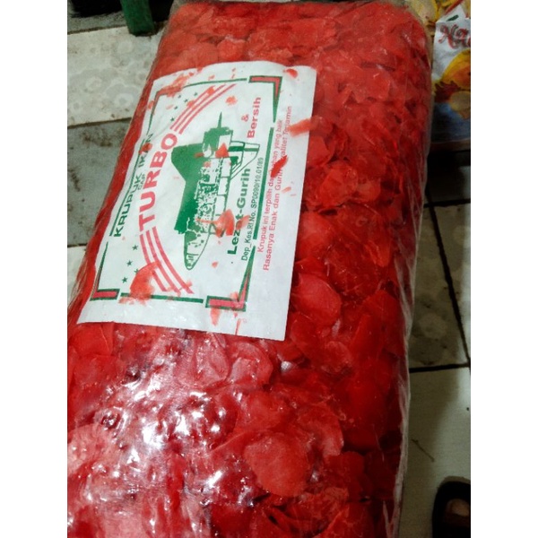 

kerupuk merah cap turbo 500 grm