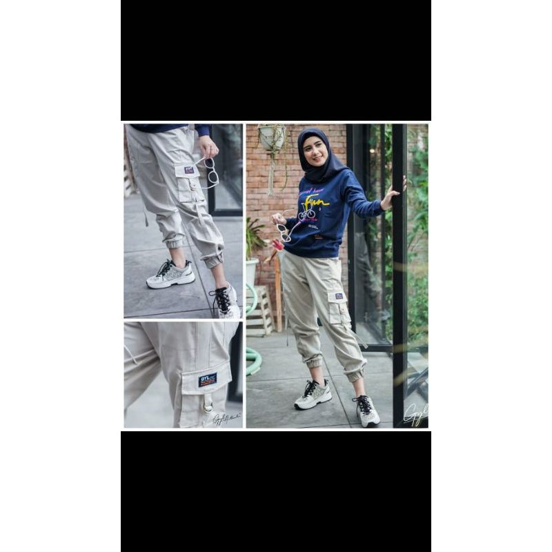 atasan dan celana cargo by GYL