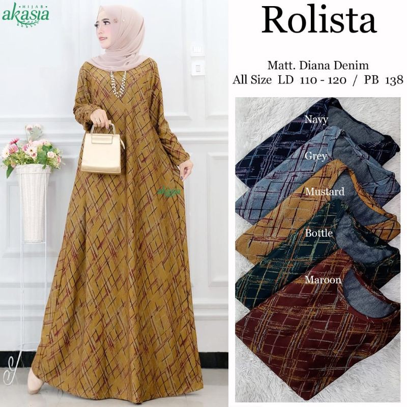 Rolista Gamis Denim