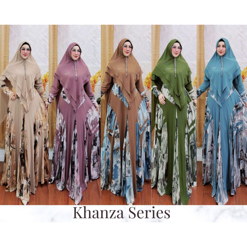 khanza syari series set original brand cup-in syari cup-in design