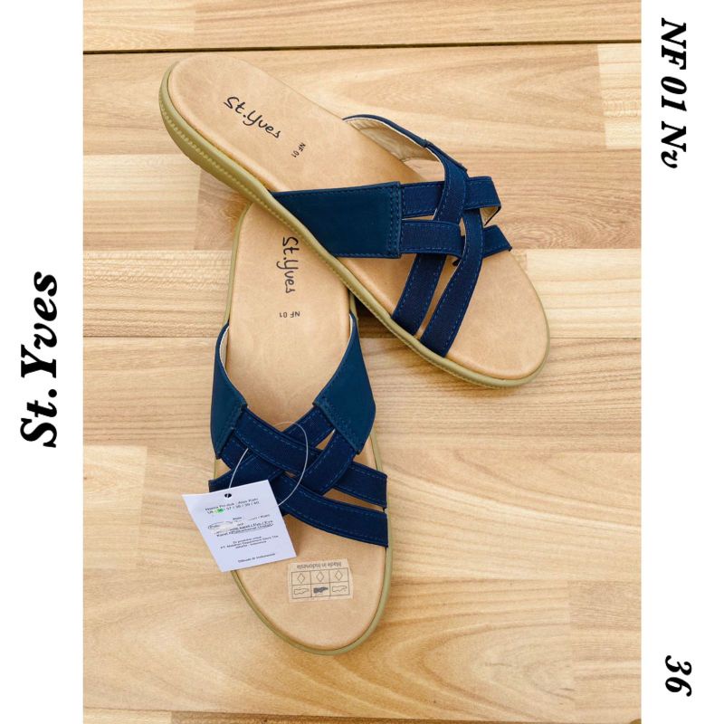 Sendal StYves khaki navy sisa size 36