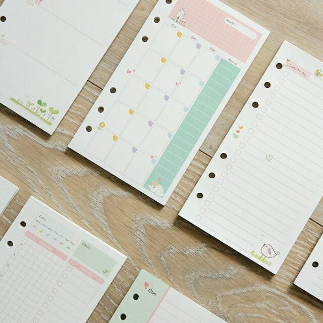 

Sunny Day Loose Leaf Binder Paper A6