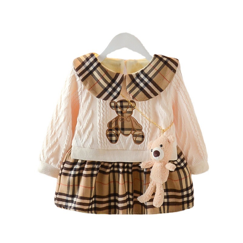 HappyOliver DRESS TOKYO BEAR EBV Baju Dress Anak Perempuan Import/Dress Bayi Perempuan/Gaun Bayi Perempuan/Dress Pesta/Dress Bayi