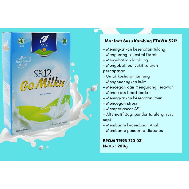 

BEST SELLER SUSU KAMBING SR12 SUSU ETTAWA SUSU KAMBING ETTAWA