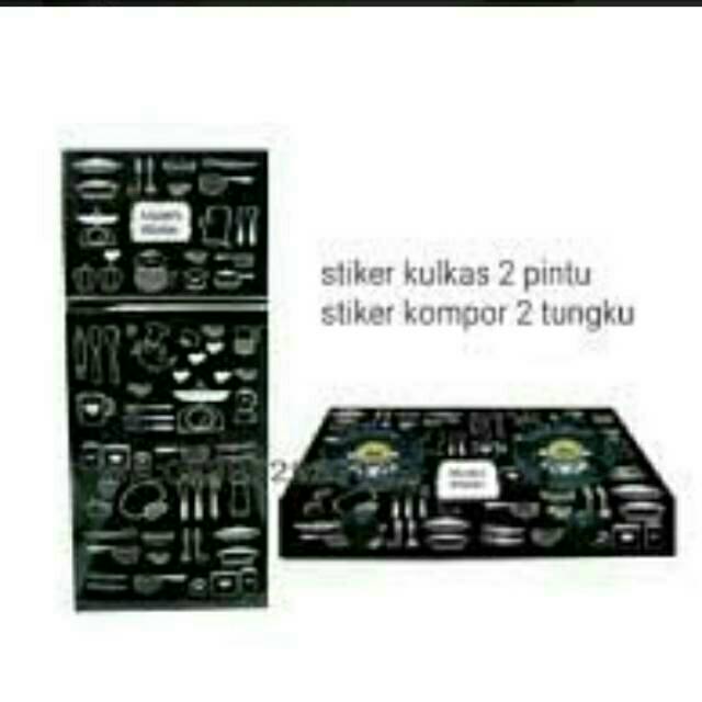 Stiker kulkas dan kompor