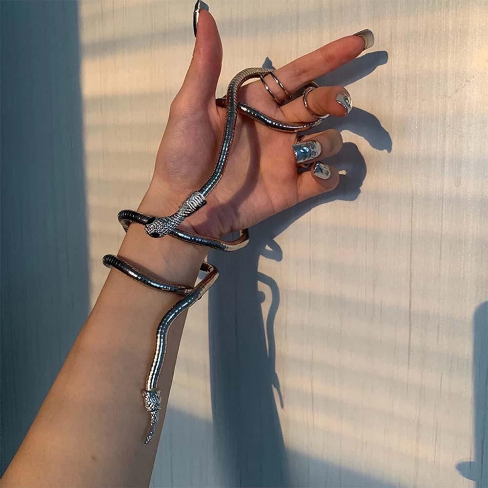 REBUY Rebuy Snake Necklace Wild Women Multilayer Alloy Gelang