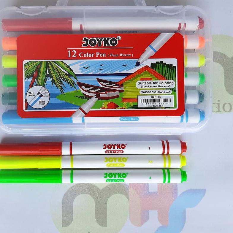 

SHOPEE MALL Color Pen 12 Warna - Pulpen 12 Warna Joyko CLP-04 12 Warna Colors