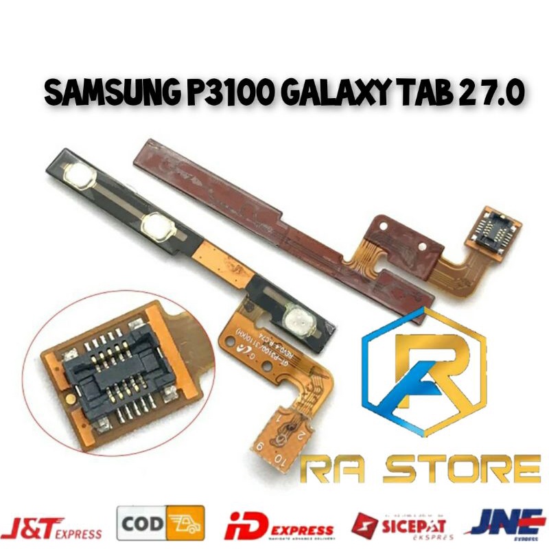 Flexible Flexibel On off Volume Samsung Galaxy Tab 2 7.0 P3100 - Fleksibel Switch Tombol Power Ori