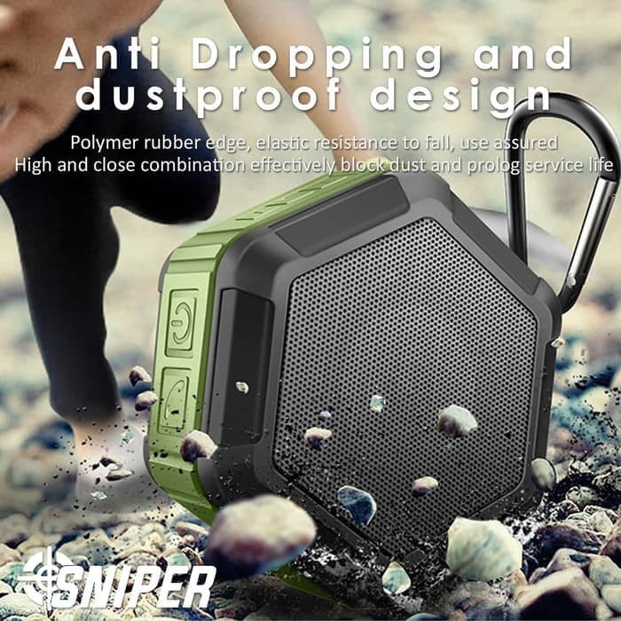 Promo Sniper Mini Bluetooth Waterproof Speaker MY-01 Baru