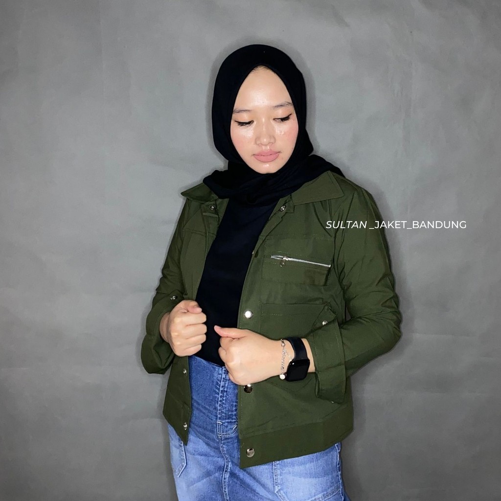 POLAND JAKET || POKET ZIPPY || JAKET WANITA