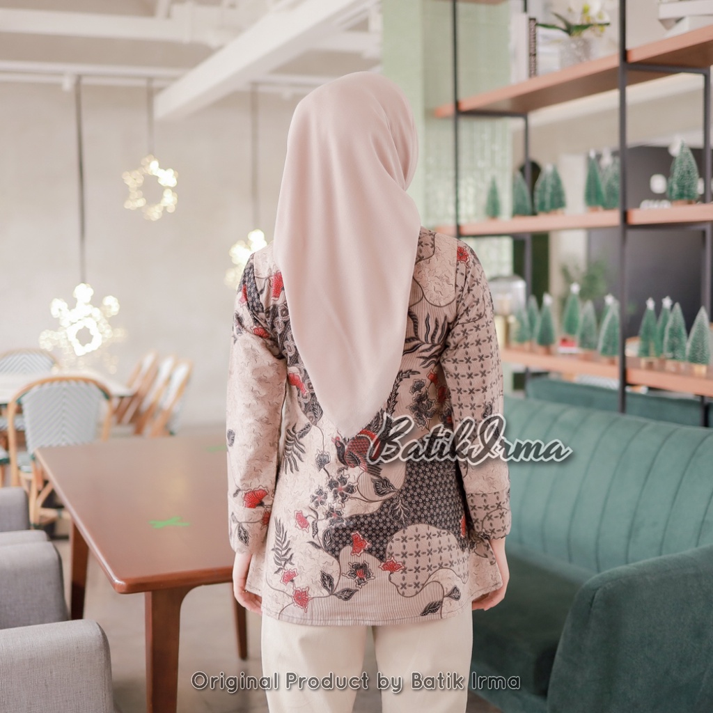 Blouse Batik Atasan Wanita Modern Blouse Batik Yasmina Batik Irma