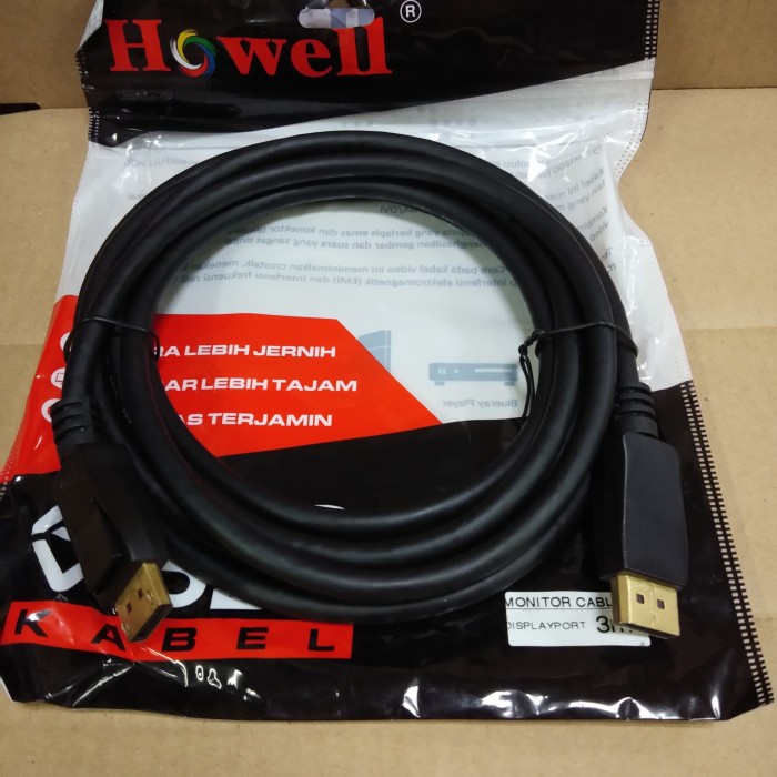 Howell Kabel Display Port 3Meter Gold Plate