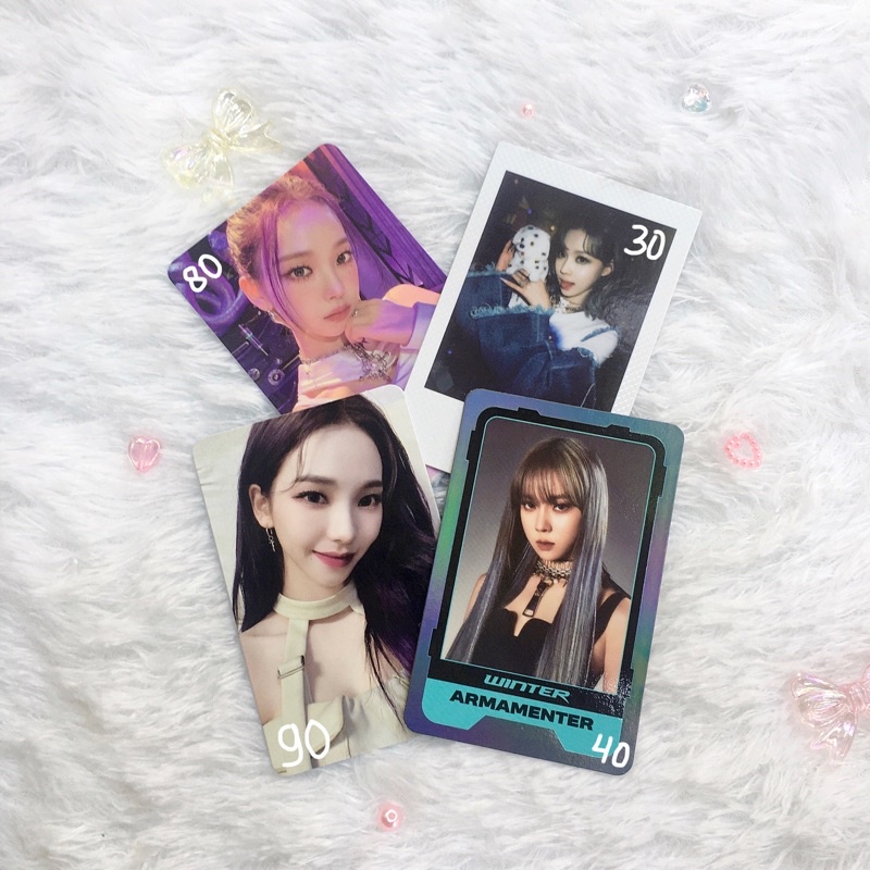 AESPA GIRLS WINTER CHARACTER CARD