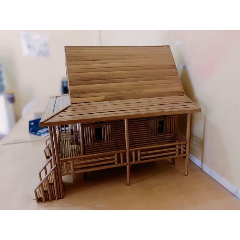 Miniatur Rumah Bambu