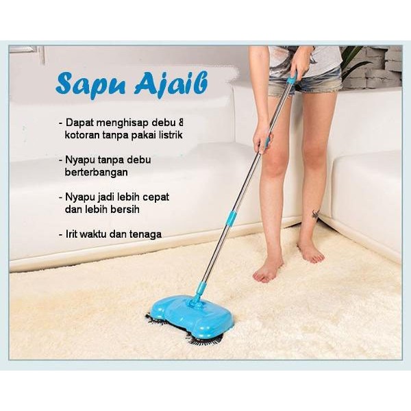 SUPER BROOM sapu lantai elektrik otomatis rumah gedung hotel restauran