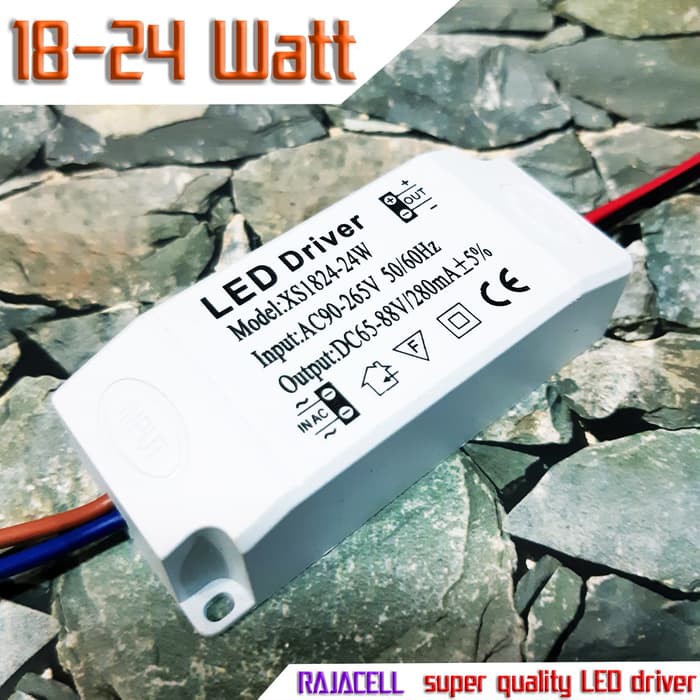 LED Driver 18w - 24w untuk lampu LED HPL CRE COB Power Supply Adaptor