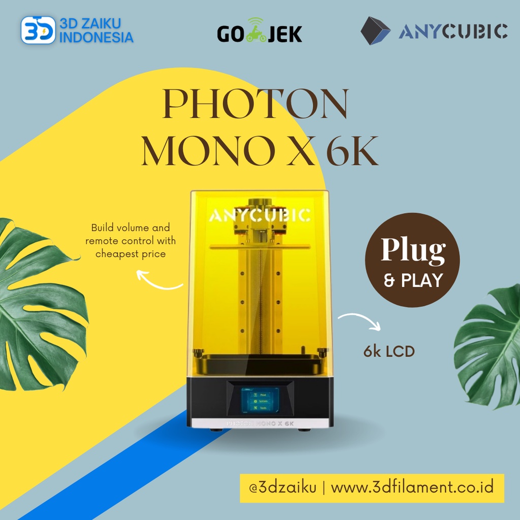 3D Printer NEW Anycubic Photon Mono X 6K MONO LCD DLP UV LED 405nm