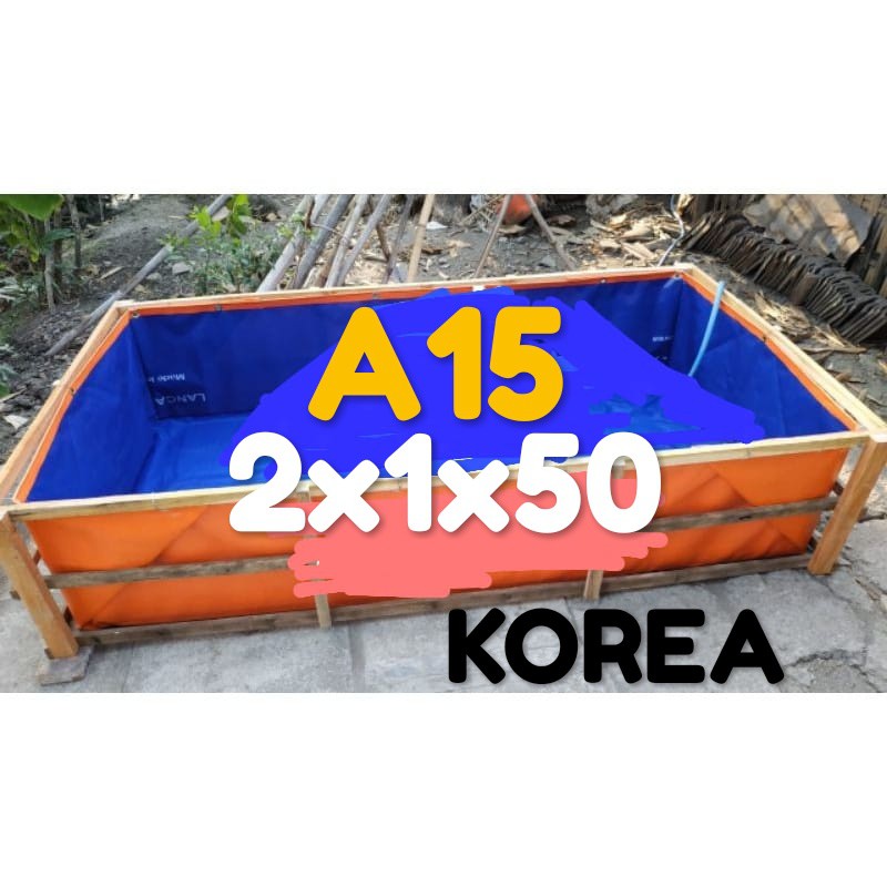 TERPAL KOLAM  2x1x0,5 KOREA BISA COD