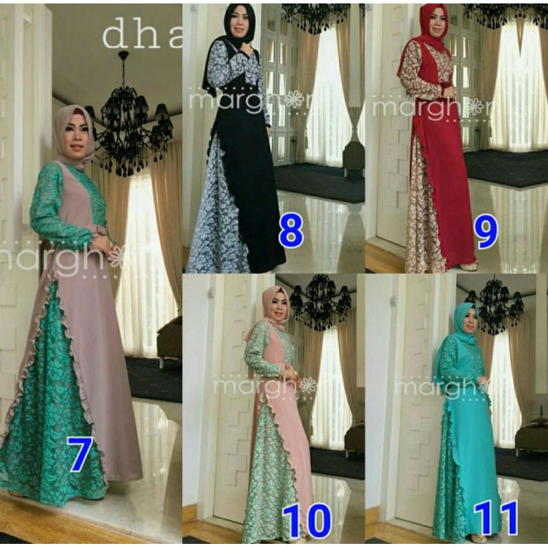 Setelan Gamis Marghon Shania Original