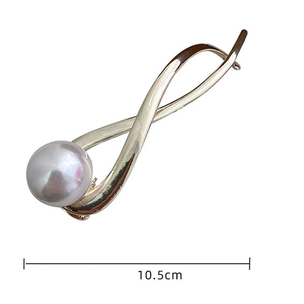 jepit rambut mutiara simple high end pearl hair clip jje087(4e1)