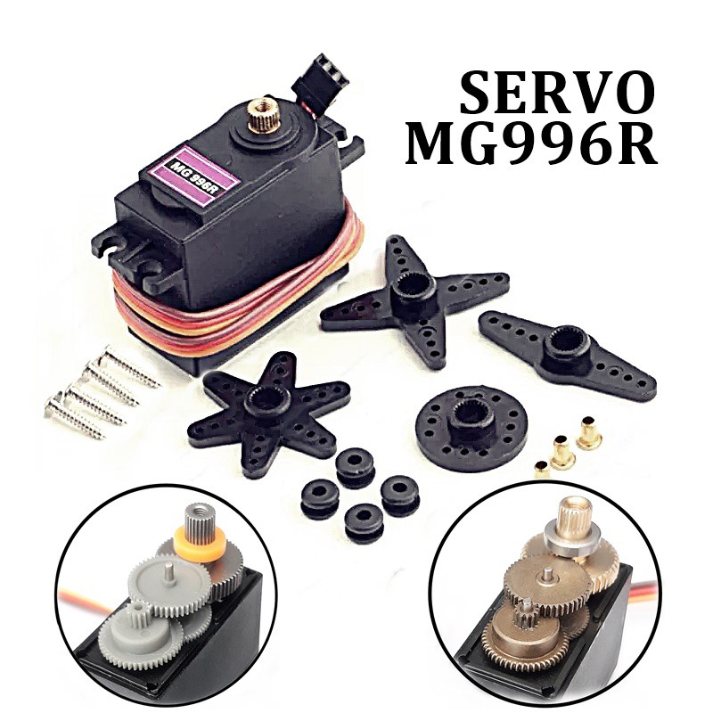 Servo Metal Gear MG996R untuk RC Skala 1/10 HSP HPI TRAXXAS WLTOYS