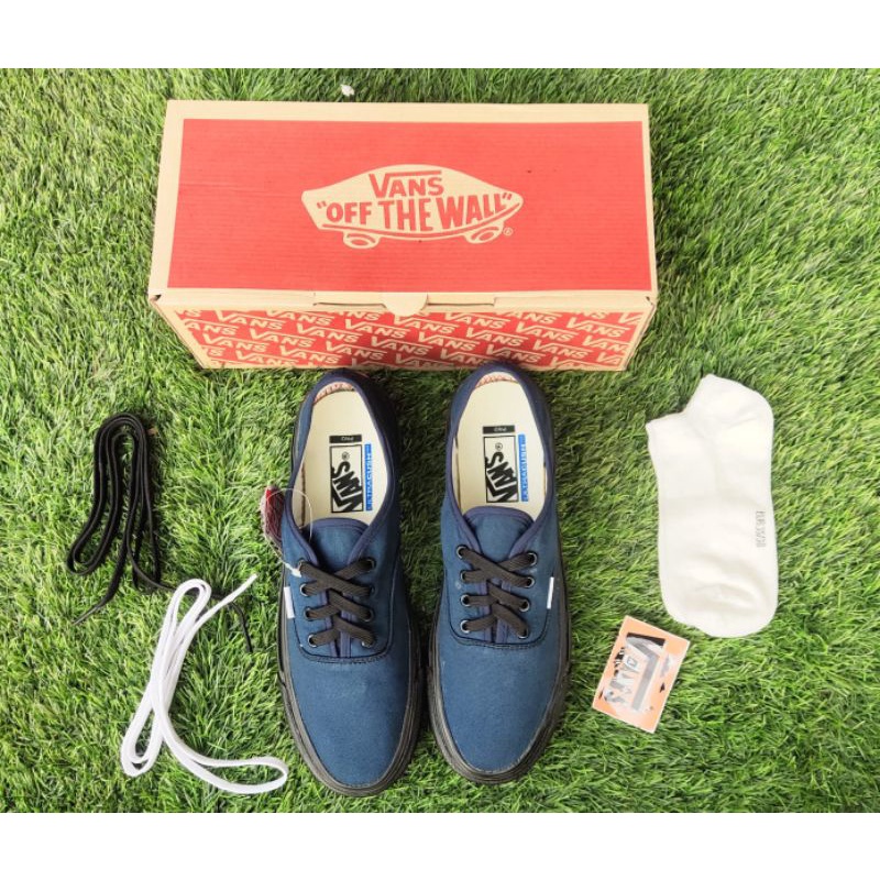 SEPATU PRIA VANSS OLDSKOOL FULL NAVY BLACK WAFLE DT BNIB MADE IN CHINA PREMIUM IMPORT SEPATU WANITA SEPATU SNEAKERS