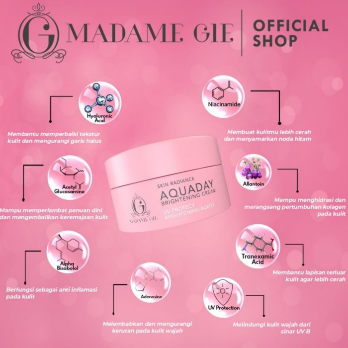 Madame Gie Skin Radiance Aquaday Brightening Cream 20g