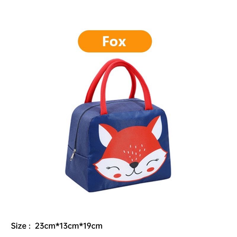 1234OS - Kids Waterproof Lunch Box Animal Character / Karakter Binatang / Tas Bekal Makanan Anak/ Cooler Bag Children Lunch Box Aluminium Foil