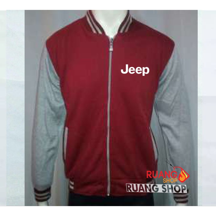 Jaket Baseball Varsity Jeep Premium