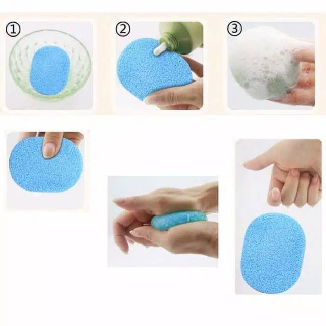 Spons Wajah / Sponge Facial 2pcs / Spon Pembersih Makeup