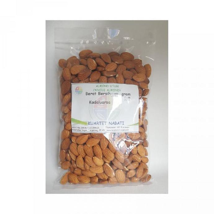 

500Gr Kacang Almond Premium Utuh - Whole Raw Almond - Size Besar 27-30 Melina_Galeri