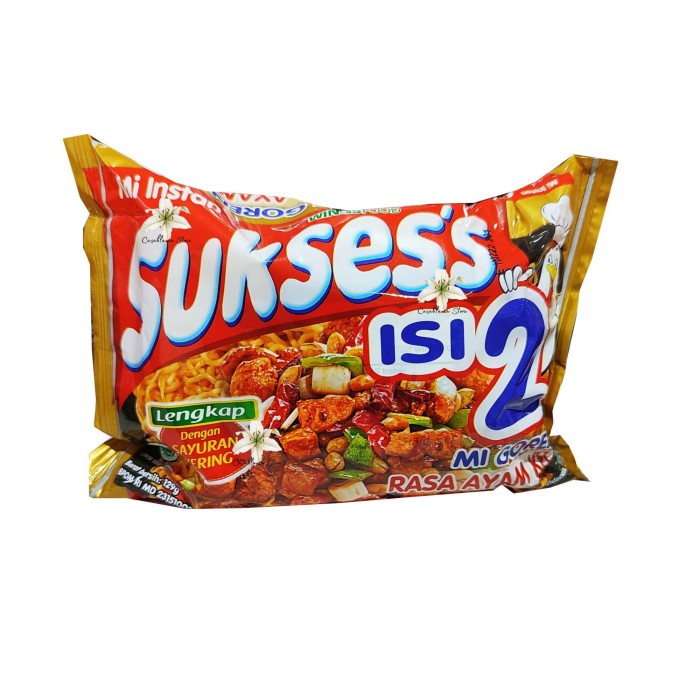 

NOODLES/MIE INSTANT SUKSES ISI 2 GORENG RASA AYAM KECAP SATUAN/ECER