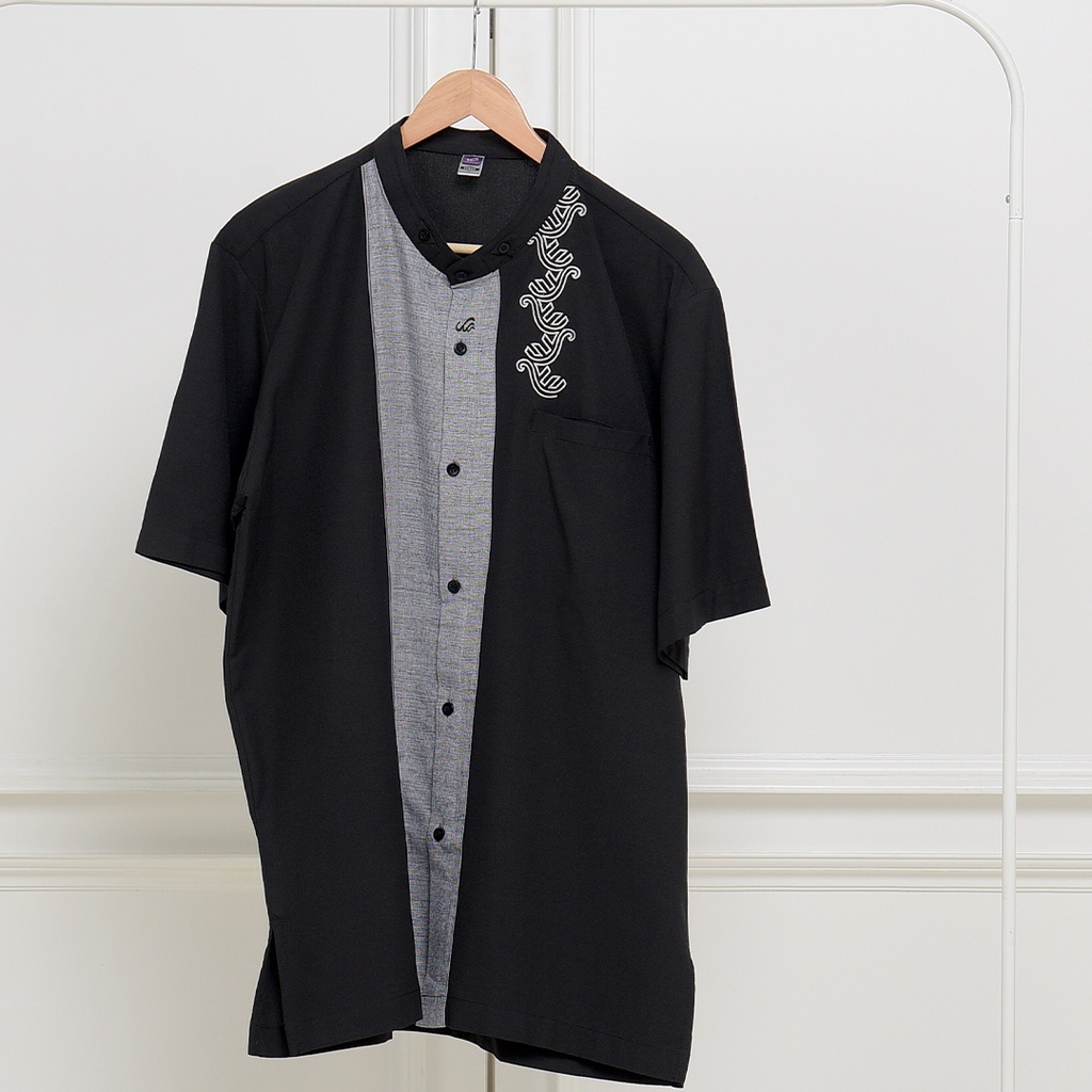 Kemko kosima pdk - kemko rabbani - baju koko robbani - baju koko hitam - koko hitam dewasa - kemeja 
