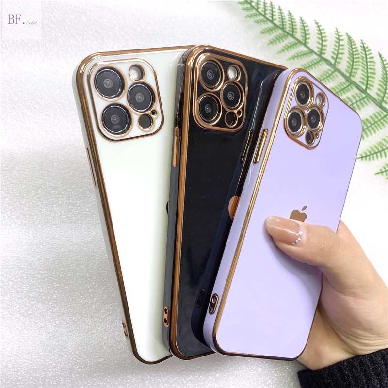 Soft Case Silikon Electroplating 6d Cover Iphone 11 12 13 Pro Max X Xr Xsmax 6 7 8 Plus 12promax