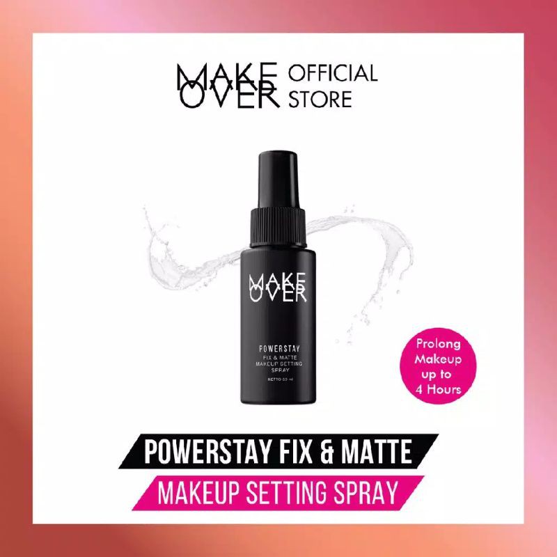 (Share in Spray Bottle) Make Over Powerstay Fix &amp; Matte Make Up Setting Spray