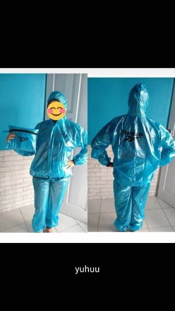 Jas hujan reebook multipungsi sauna suit olahraga