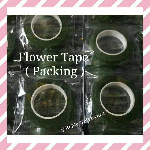 

FLOWER TAPE / isolasi bunga / isolasi hijau / baca deskripsi / home craft n card