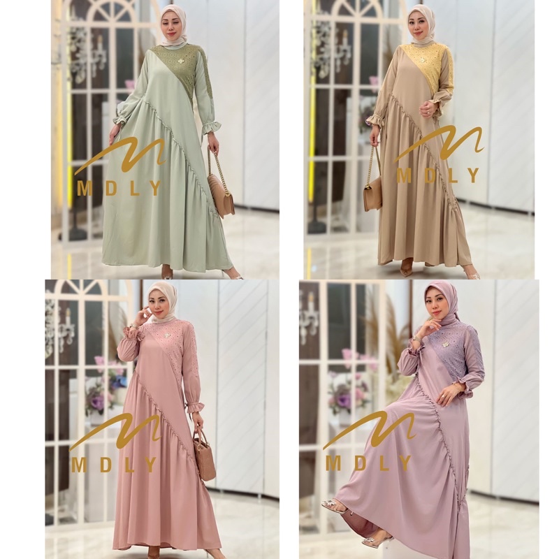 READY siap kirim ayunda dress by MDLY original aslinya cakep banget