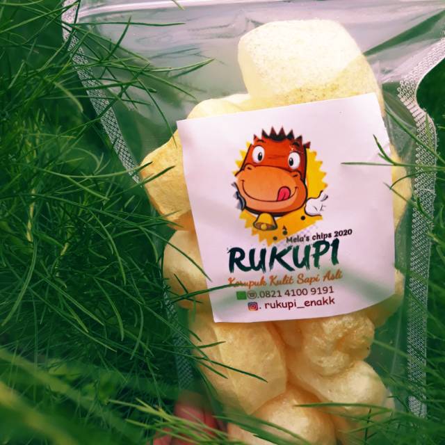 

(Viral_masih promo)Kerupuk Kulit sapi asli (Rukupi) ada varian rasa pedas daun jeruk & original