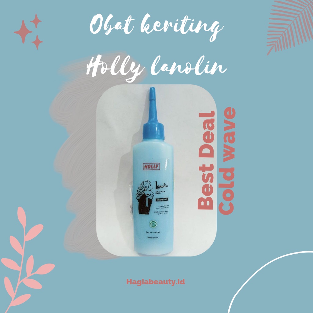 BISA COD - HOLLY OBAT KERITING HOLY LANOLIN COLD WAVE 90 ML - KEMASAN BARU