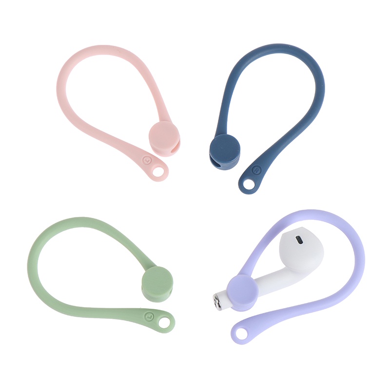 &lt; E2id &amp; &gt; 1 Pasang Strap Earhook Anti Hilang Untuk Earphone Wireless Airpods